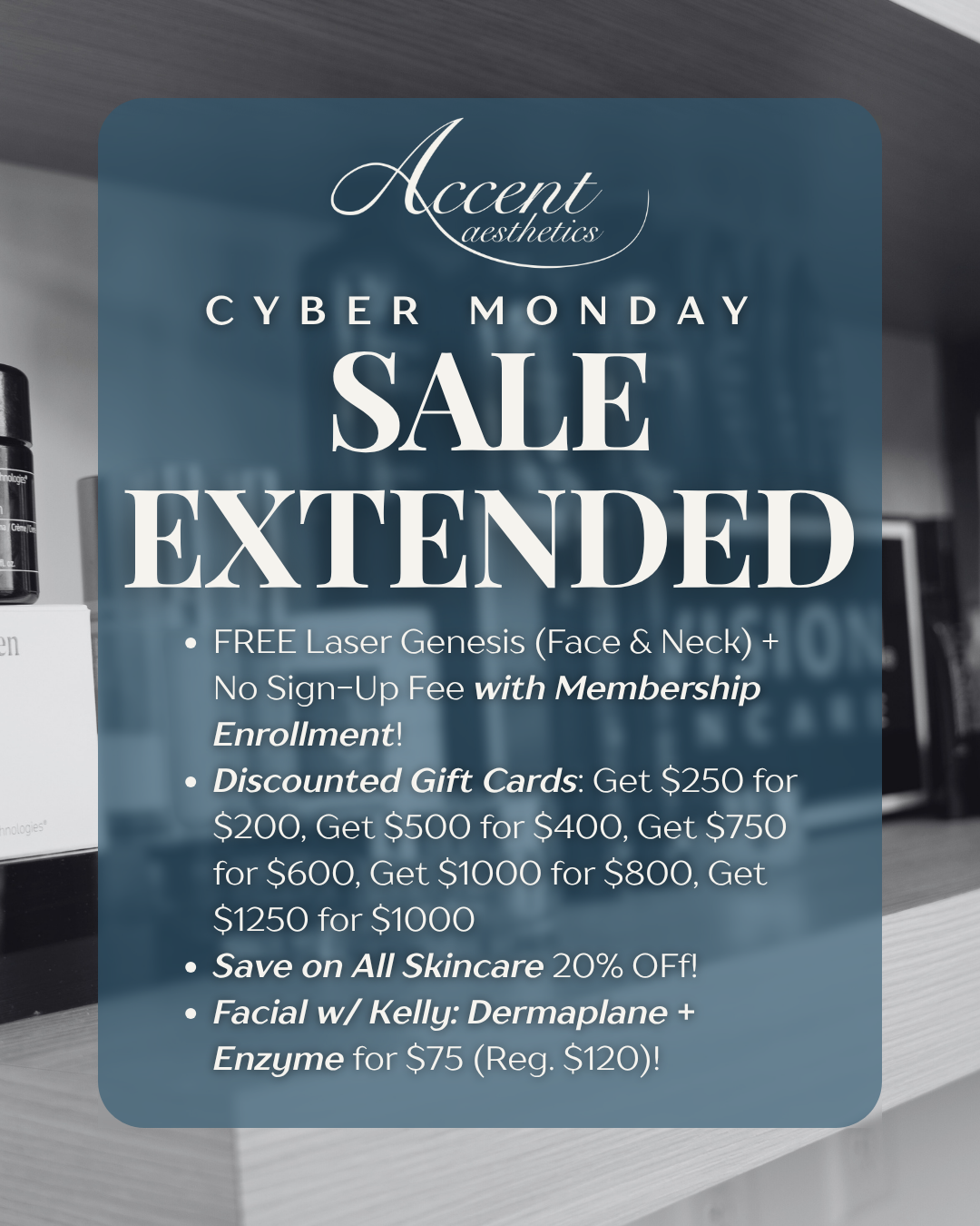 CYBER MONDAY: FREE Laser Genesis w/ Membership Sign Up